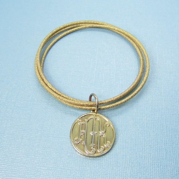 ARMANI A|X triple Bangle Charm Bracelet - Picture 3 of 5